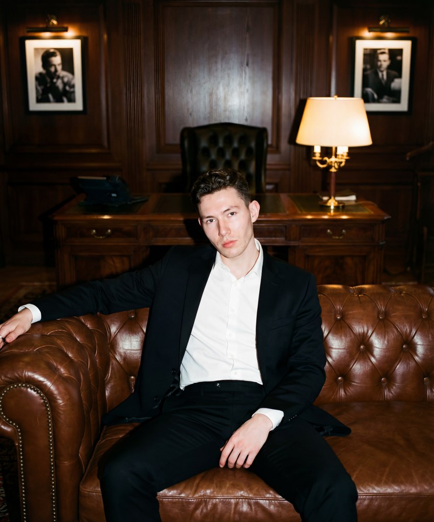 Business style men photo shoot AI effect result example