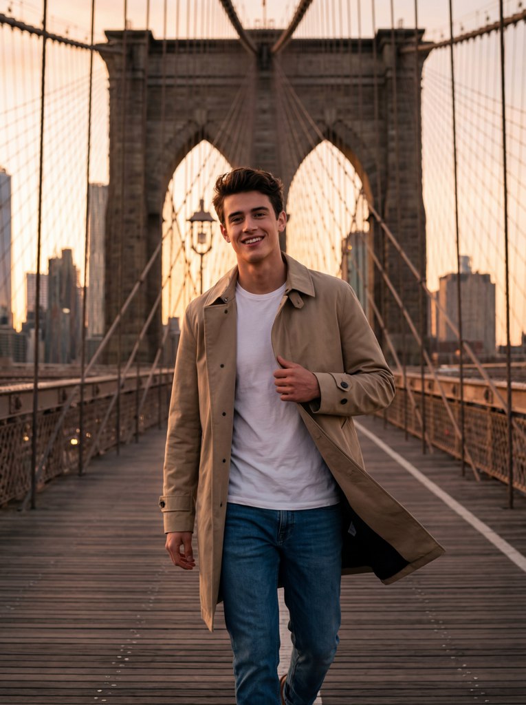 Photo shoot new yorke AI effect result example