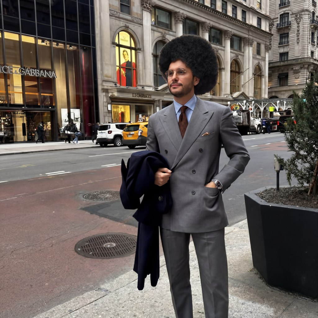 Change hairstyle photo online AI effect result example